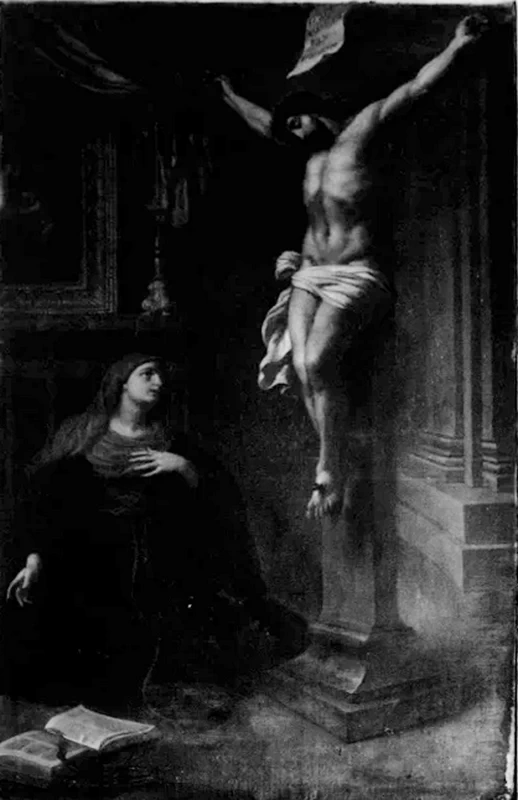 Santa Brigida ha la visione di Cristo sulla croce - Chiesa di San Francesco, Tarquinia, Viterbo